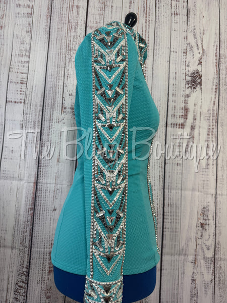 Teal & Grey Day Shirt Set (M)