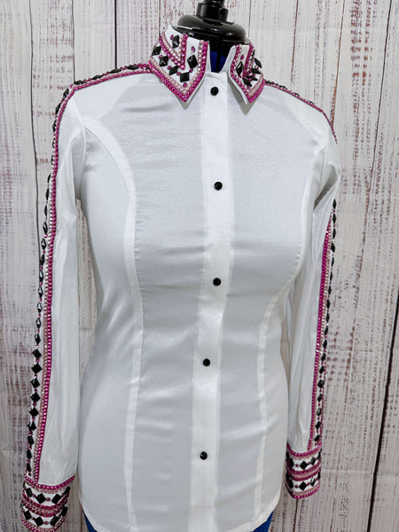 White, Pink & Black Day Shirt Set (M)