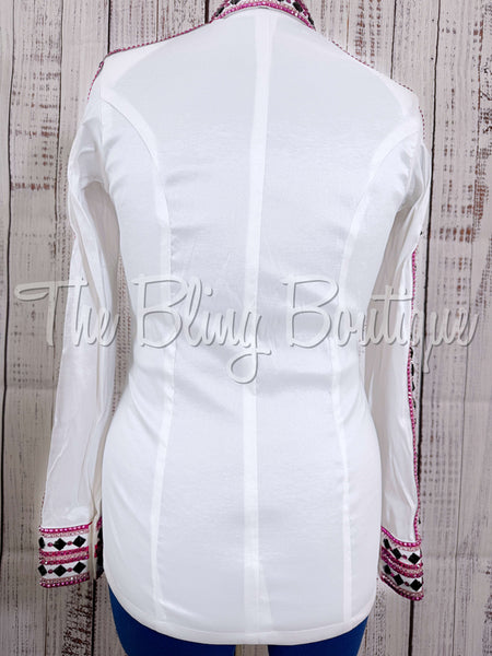 White, Pink & Black Day Shirt Set (M)