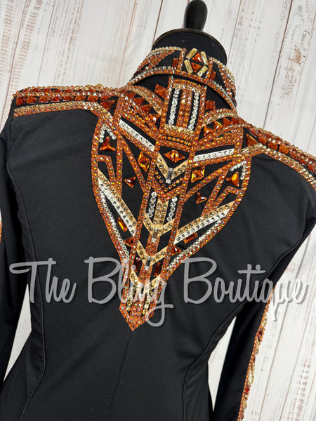 Black, Rust, Tan & White Day Shirt Set (XL)