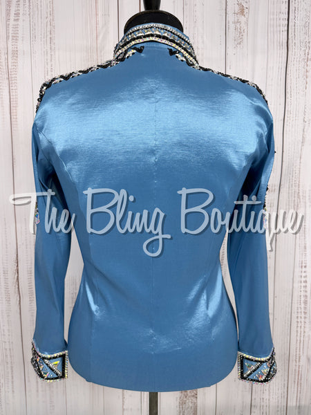 Cornflower Blue, Black & White/AB Day Shirt Set (XL)