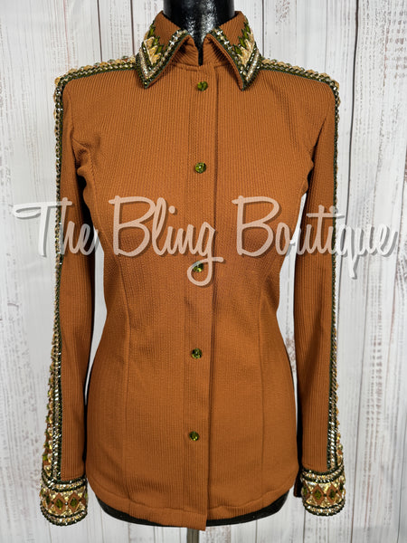 Rust, Olive Green & Tan Day Shirt Set (Small)