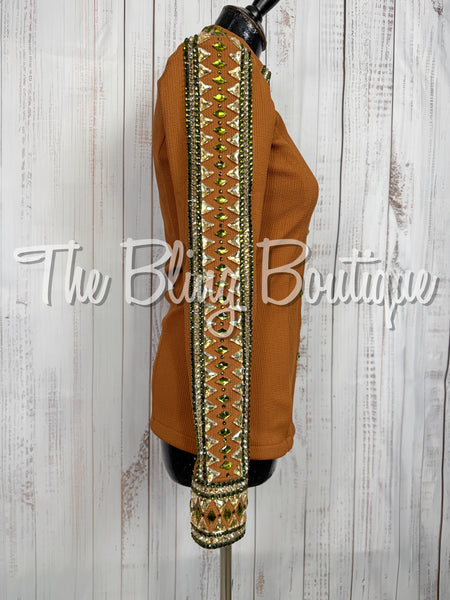 Rust, Olive Green & Tan Day Shirt Set (Small)