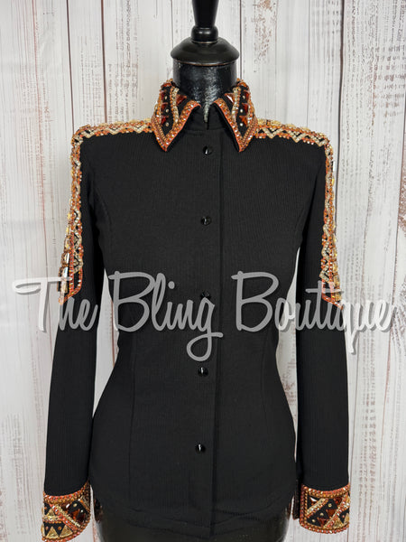 RE-ORDER Black, Copper, Tan & White Day Shirt Set (Choose Your Size)