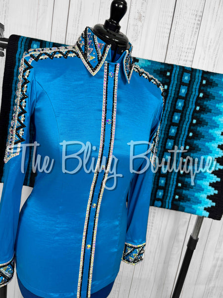 Malibu Blue, Black & White/AB Day Shirt (Medium)