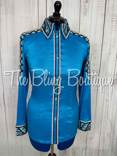 Malibu Blue, Black & White/AB Day Shirt (Medium)