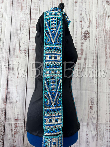 Black, Turquoise & Blue Day Shirt Set (L)
