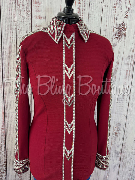 Brick Red & Grey Day Shirt Set (M)