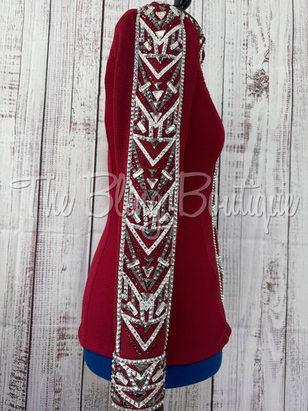 Brick Red & Grey Day Shirt Set (M)