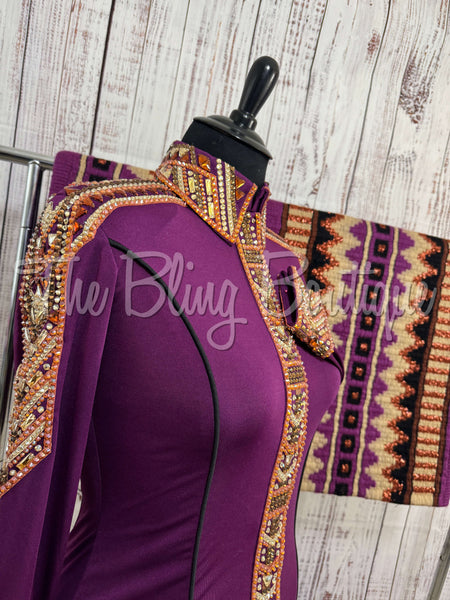 Raspberry & Copper Day Shirt Set (L)