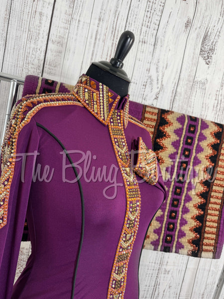 Raspberry & Copper Day Shirt Set (L)