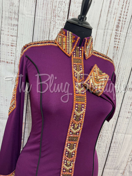 Raspberry & Copper Day Shirt Set (L)