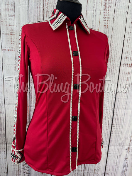 Red, Silver & Black Day Shirt Set (XL)