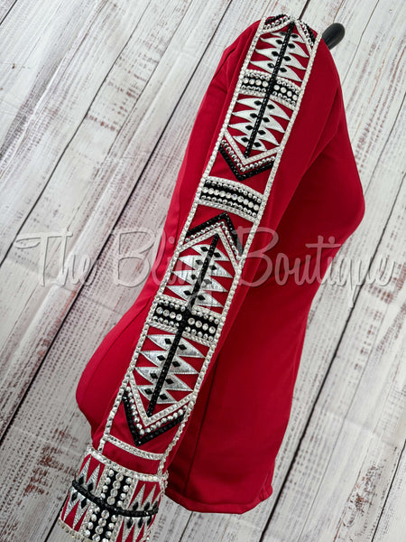 Red, Silver & Black Day Shirt Set (XL)