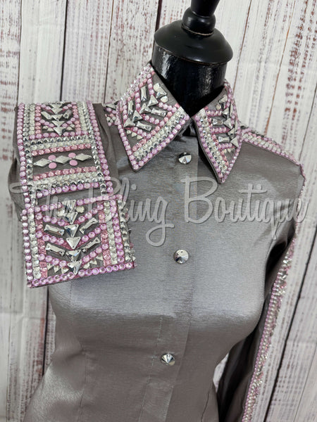 Grey & Pink Day Shirt Set (S)