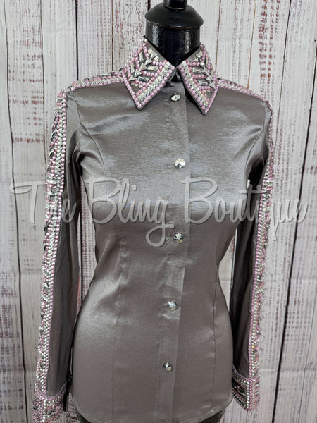 Grey & Pink Day Shirt Set (S)
