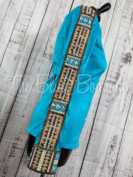 Turquoise & Bronze Day Shirt Set (XS/S)