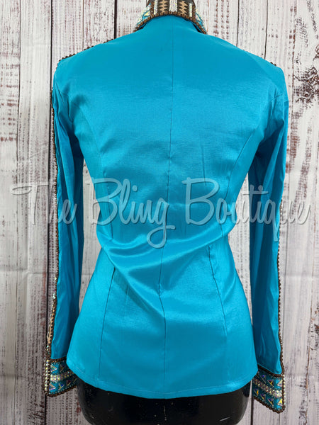 Turquoise & Bronze Day Shirt Set (XS/S)