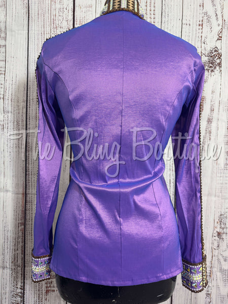 Lavender & Tan Day Shirt Set (XS/S)