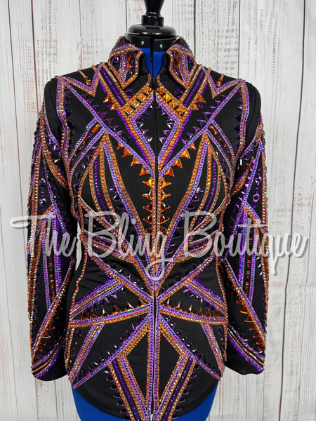 Black, Purple & Copper Showmanship Jacket (Medium)