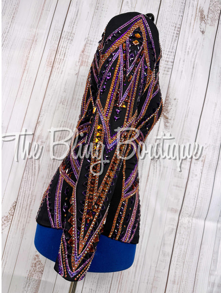 Black, Purple & Copper Showmanship Jacket (Medium)