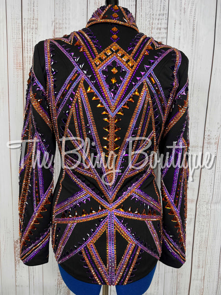Black, Purple & Copper Showmanship Jacket (Medium)