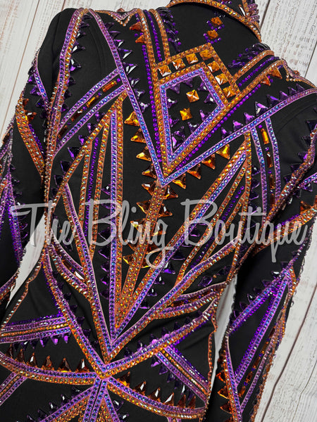 Black, Purple & Copper Showmanship Jacket (Medium)