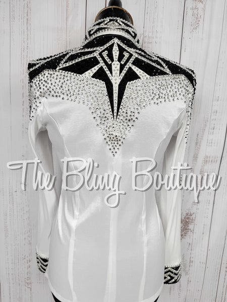 RE-ORDER White & Black Day Shirt Set (Choose Your Size)