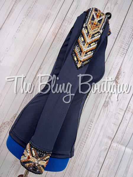 RE-ORDER Navy Blue, Copper, Tan & Black Day Shirt Set (Choose Your Size)
