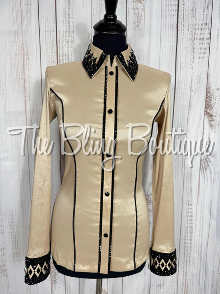 Tan & Black Day Shirt Set (Small)