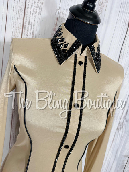 Tan & Black Day Shirt Set (Small)