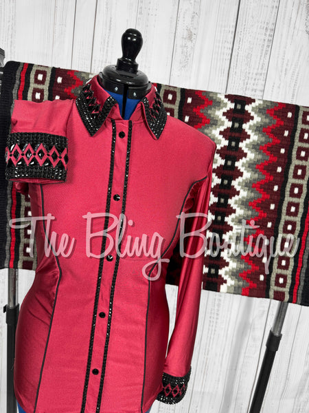 Red & Black Day Shirt Set (Large)