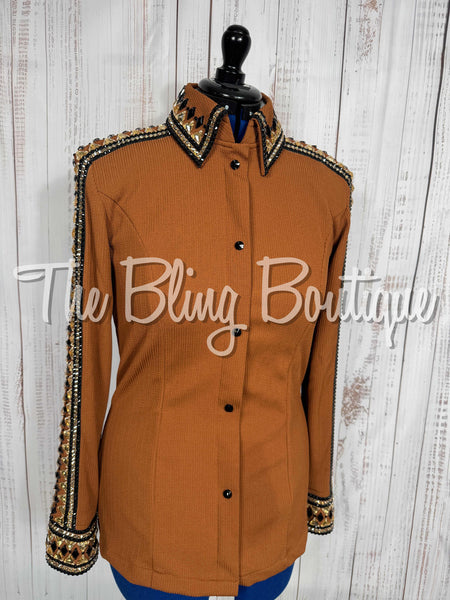 Rust, Black & Tan Day Shirt Set (Large)