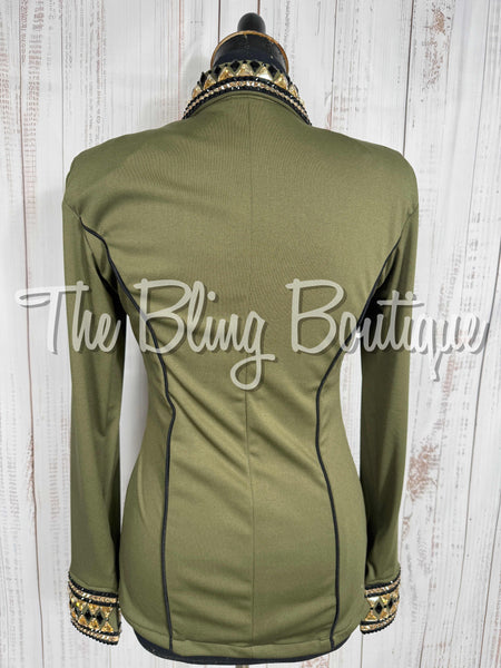 Light Olive, Black & Tan Day Shirt Set (Small)