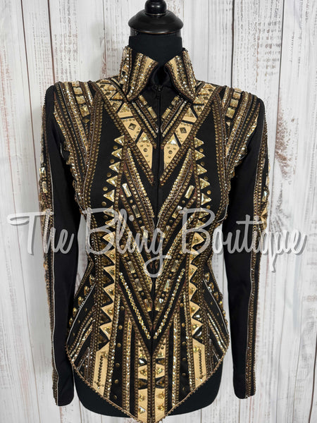 Black, Bronze & Tan Showmanship Jacket (Small)