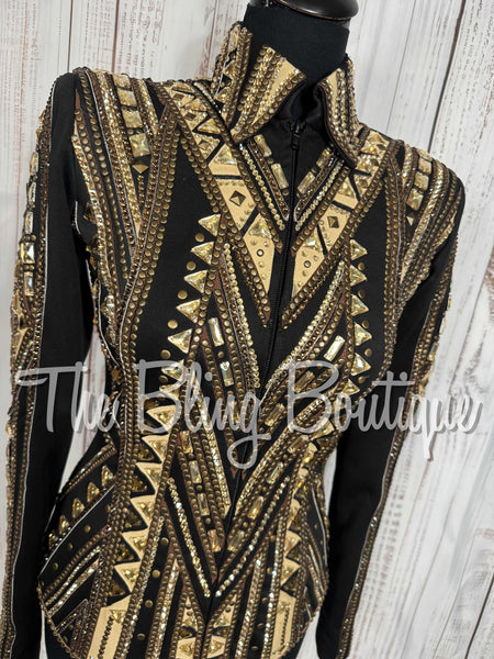 Black, Bronze & Tan Showmanship Jacket (Small)
