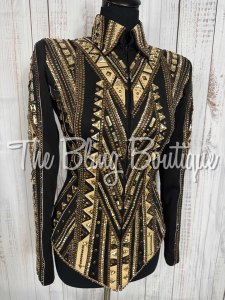 Black, Bronze & Tan Showmanship Jacket (Small)