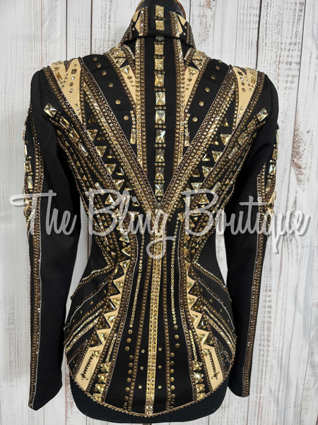 Black, Bronze & Tan Showmanship Jacket (Small)