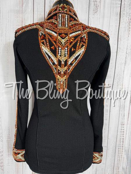 Black, Tan, Copper & White Day Shirt Set (Small)