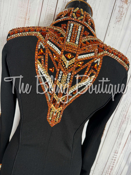 Black, Tan, Copper & White Day Shirt Set (Small)