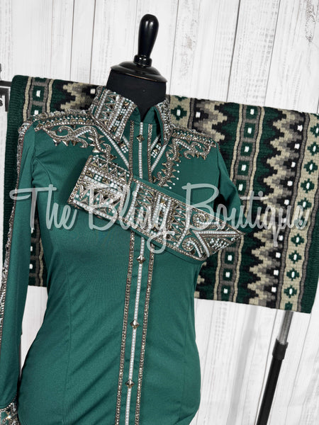 Forrest Green, Gunmetal & Charcoal Grey Day Shirt Set (XL)