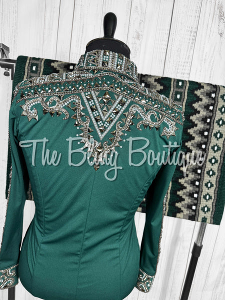 Forrest Green, Gunmetal & Charcoal Grey Day Shirt Set (XL)