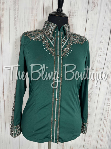 Forrest Green, Gunmetal & Charcoal Grey Day Shirt Set (XL)