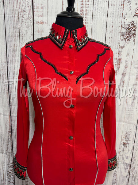 Red, Black & Grey Day Shirt Set (XL)