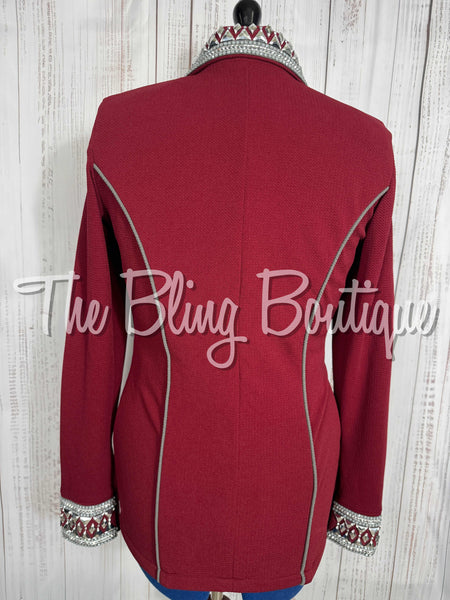 Burgundy & Grey Day Shirt Set (Large)