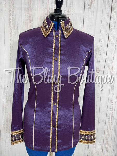 Purple & Tan Day Shirt Set (Large)