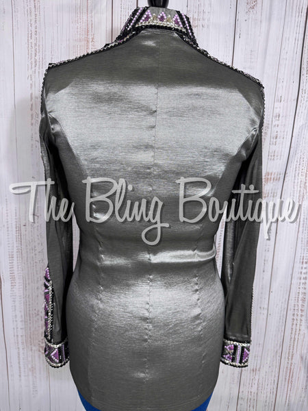 Grey & Berry Day Shirt Set (Medium)