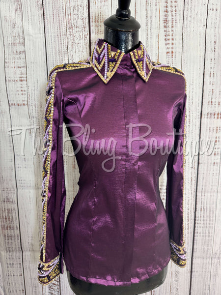 Plum, Lilac & Tan Day Shirt Set (XS/S)