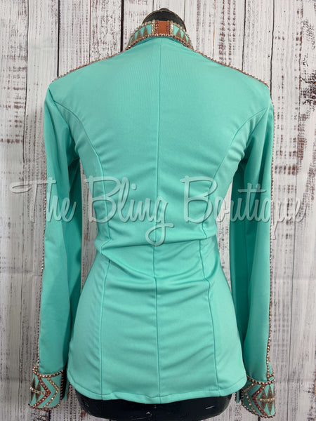 Mint & Rust Day Shirt Set (S)