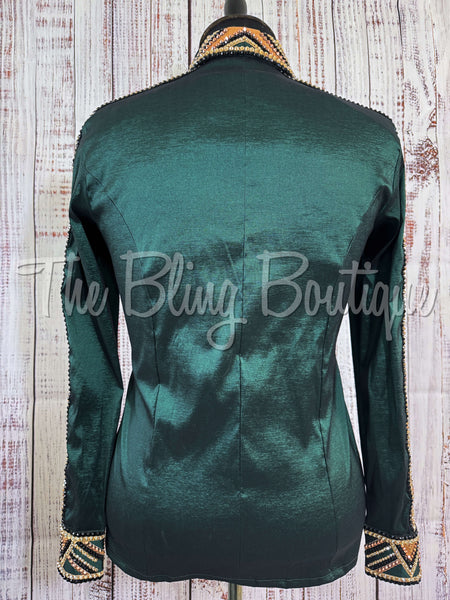 Dark Green, Rose Gold, Tan & Black Day Shirt Set (2XL)